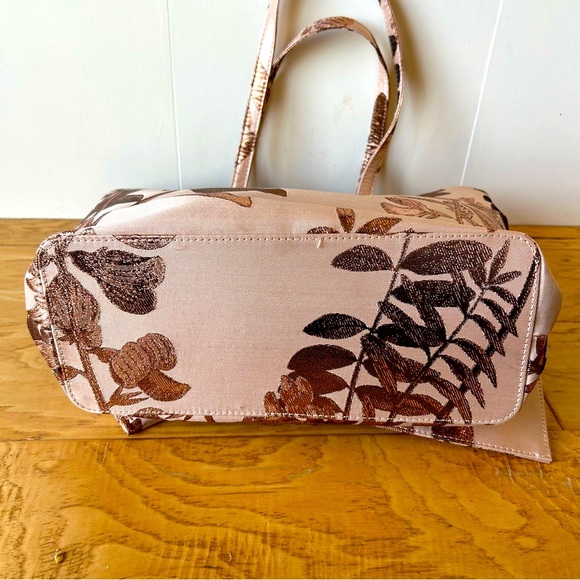Ted Baker London Caiya Pink Splendour Jacquard Knot Shopper OS Rose Gold Tote - Picture 7 of 9